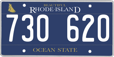 RI license plate 730620