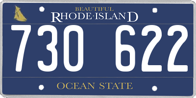 RI license plate 730622