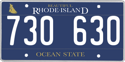 RI license plate 730630