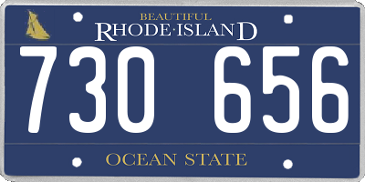 RI license plate 730656