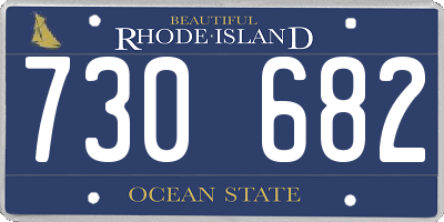 RI license plate 730682