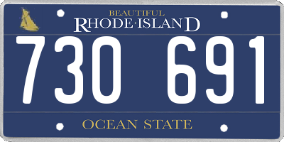 RI license plate 730691