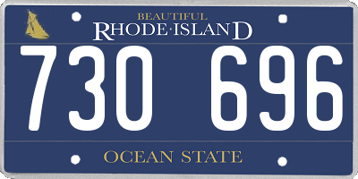 RI license plate 730696