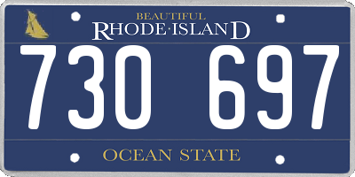 RI license plate 730697