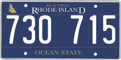 RI license plate 730715