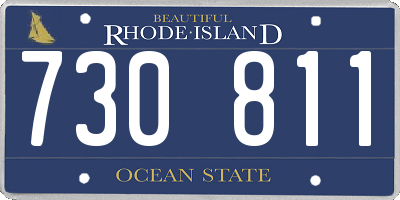 RI license plate 730811