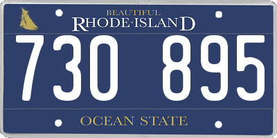 RI license plate 730895