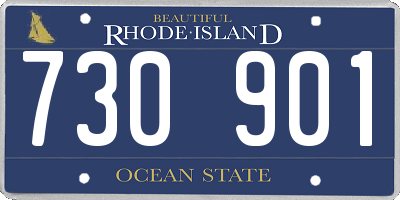 RI license plate 730901