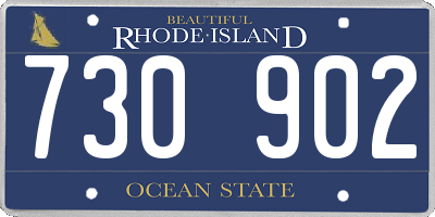 RI license plate 730902