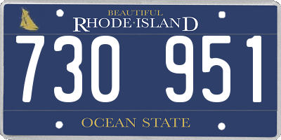 RI license plate 730951