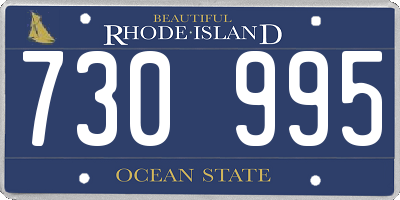 RI license plate 730995