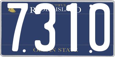 RI license plate 7310