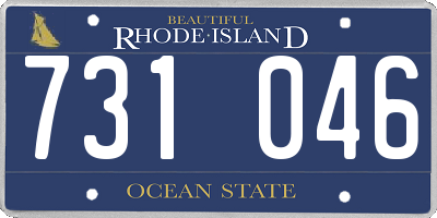 RI license plate 731046