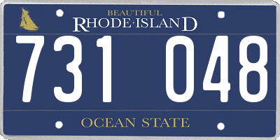RI license plate 731048
