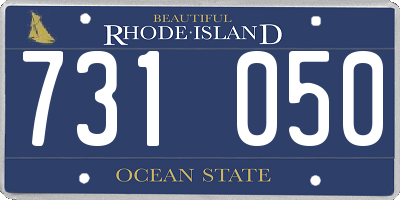 RI license plate 731050