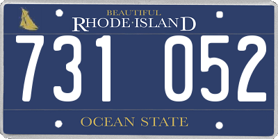 RI license plate 731052