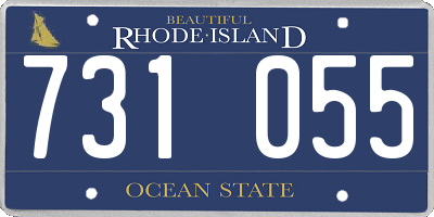 RI license plate 731055