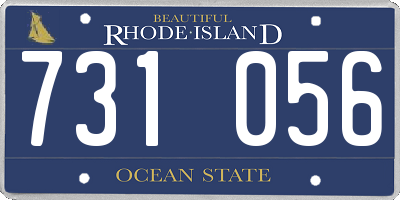 RI license plate 731056