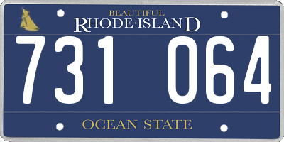 RI license plate 731064
