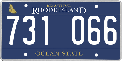 RI license plate 731066
