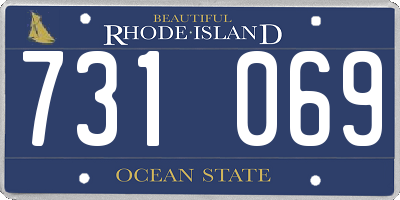 RI license plate 731069