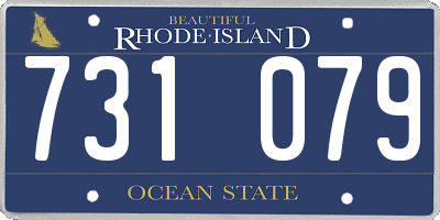 RI license plate 731079