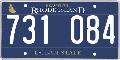 RI license plate 731084