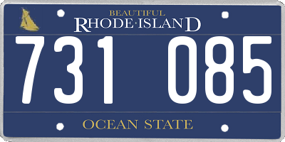 RI license plate 731085
