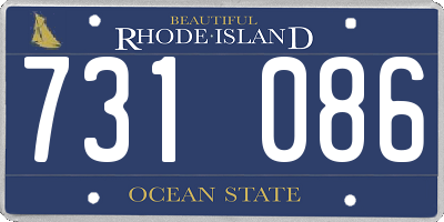 RI license plate 731086