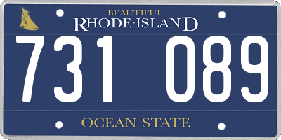 RI license plate 731089