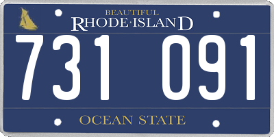 RI license plate 731091