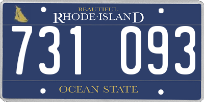 RI license plate 731093
