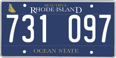 RI license plate 731097