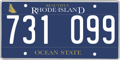RI license plate 731099