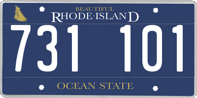 RI license plate 731101