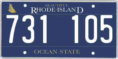 RI license plate 731105