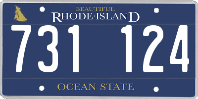 RI license plate 731124