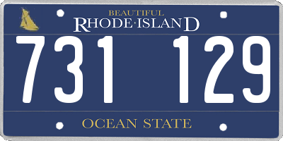 RI license plate 731129
