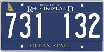 RI license plate 731132