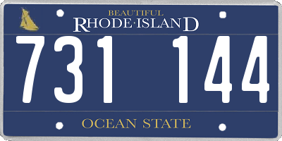 RI license plate 731144