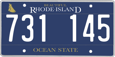RI license plate 731145
