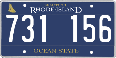RI license plate 731156