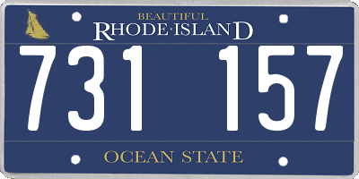 RI license plate 731157