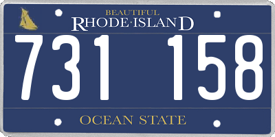 RI license plate 731158