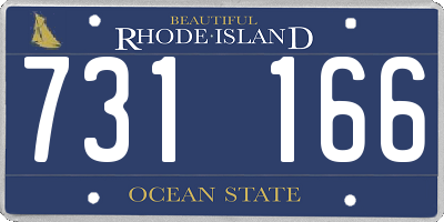 RI license plate 731166