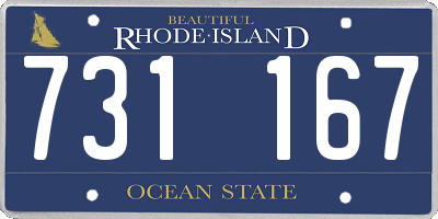 RI license plate 731167