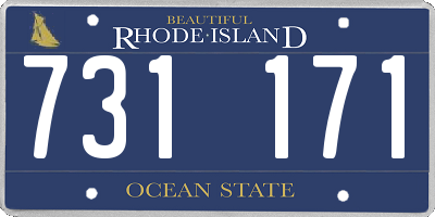 RI license plate 731171