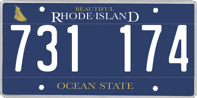 RI license plate 731174