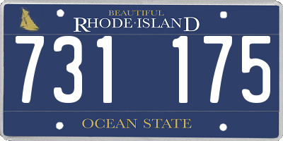 RI license plate 731175