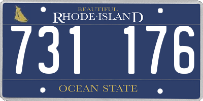 RI license plate 731176